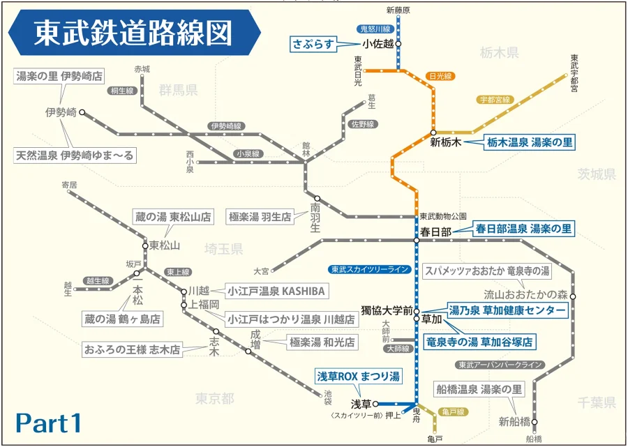 東武鉄道路線図