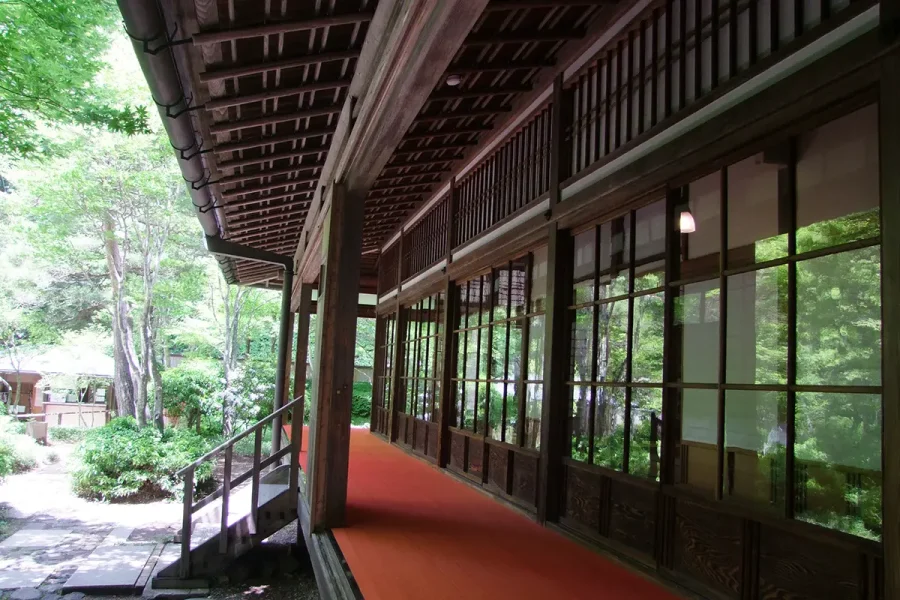 天皇の間記念公園（県指定有形文化財／塩原温泉）