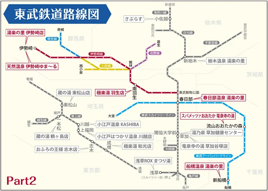 東武鉄道路線図